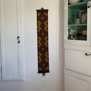 Vintage 70's Skandi style Needlepoint Wall Hanging
